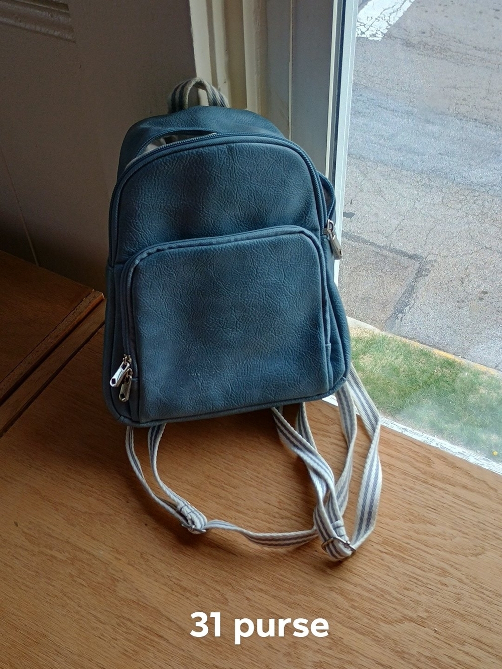 31 Blue Mini Backpack Purse